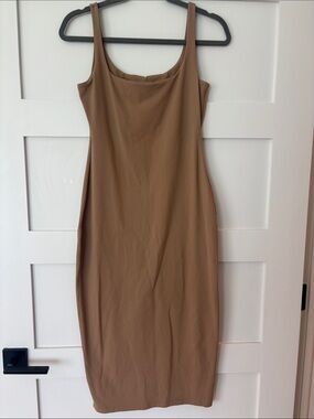 Susana Monaco Tan Slim Tank Midi Dress